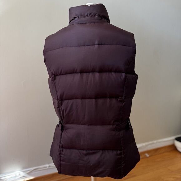 Eddie Bauer Women’s Premium Goose Down Puffer Vest Winter Cabin Cottage Brown M - Picture 2 of 16